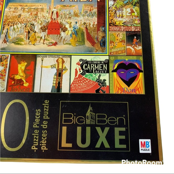 VINTAGE OPERA POSTER Big Ben Luxe 1000 Piece Puzzle 20’s 30’s Art Deco Collage - Picture 6 of 8